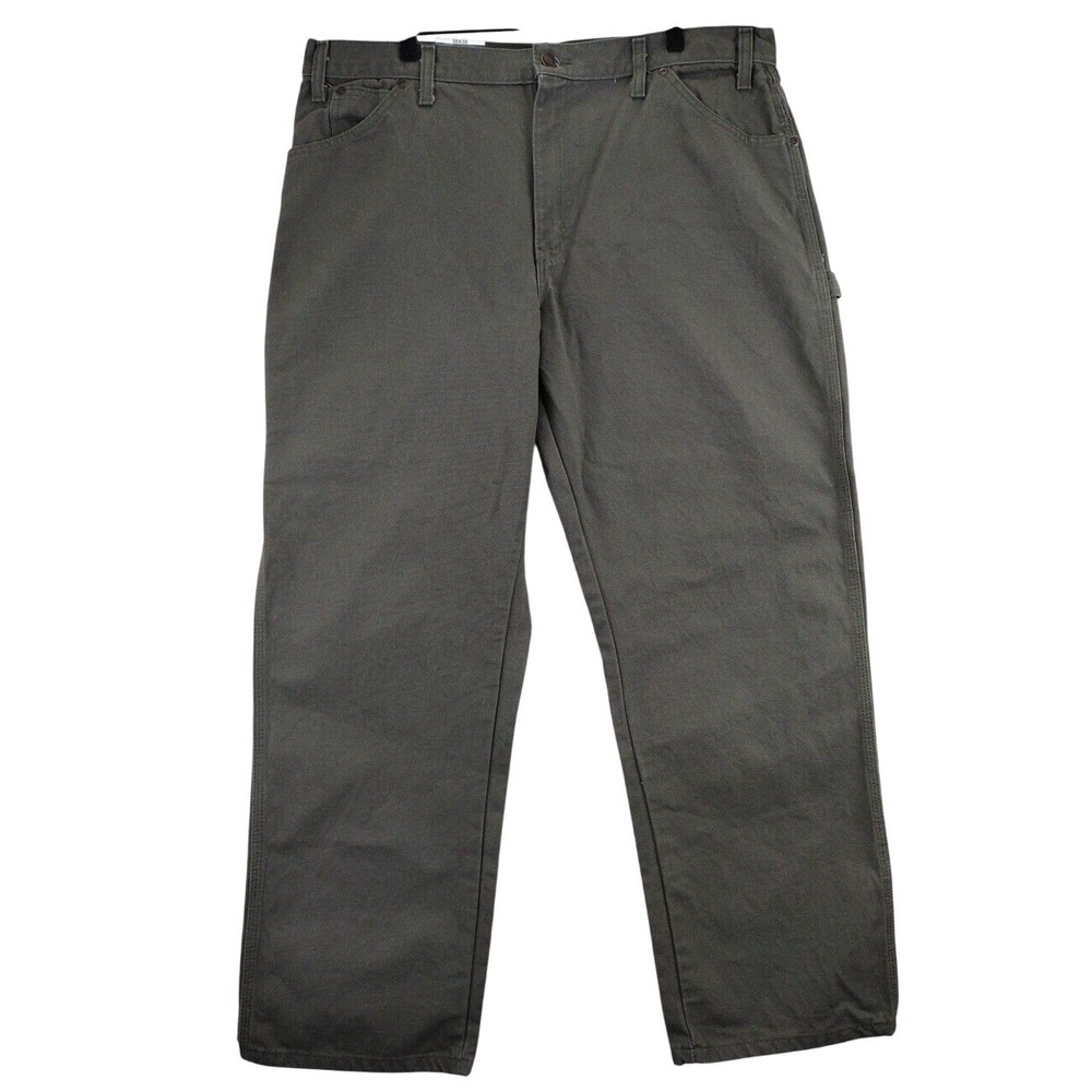 Dickies Carpenter Jean Relaxed Fit Straight‎ Leg Olive Green Mens 38x30 Pants